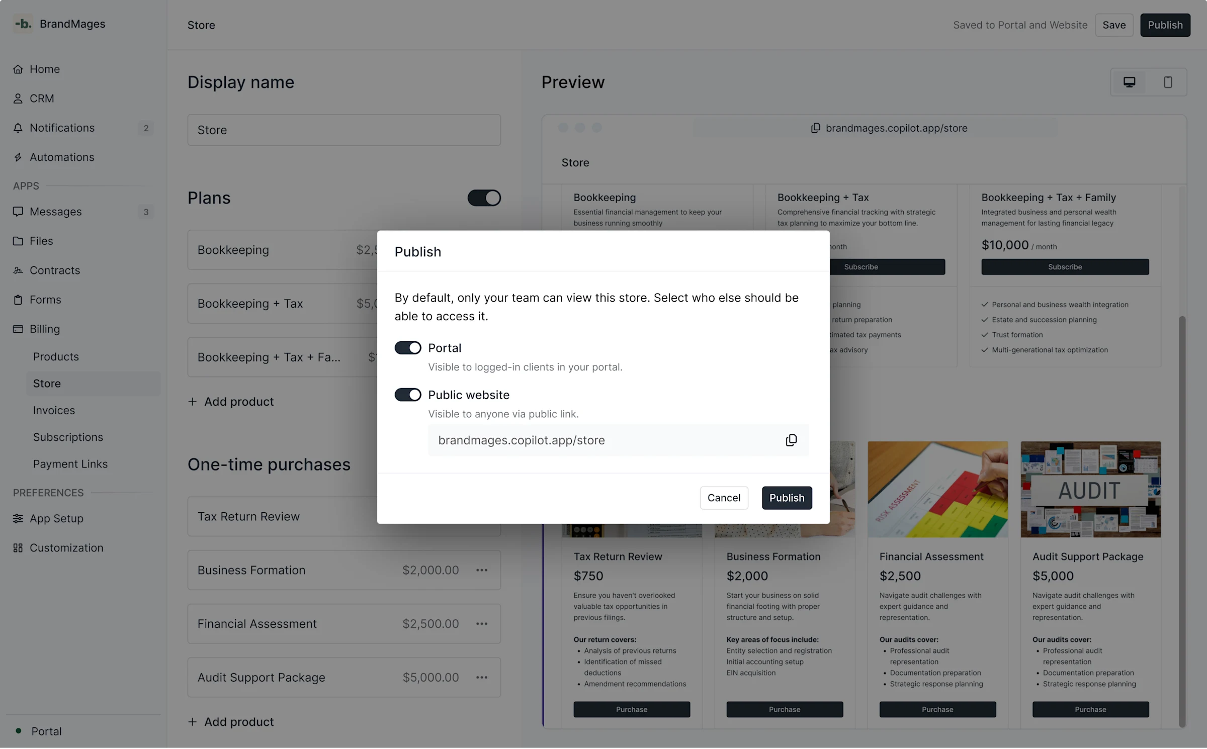 Store Privacy Public