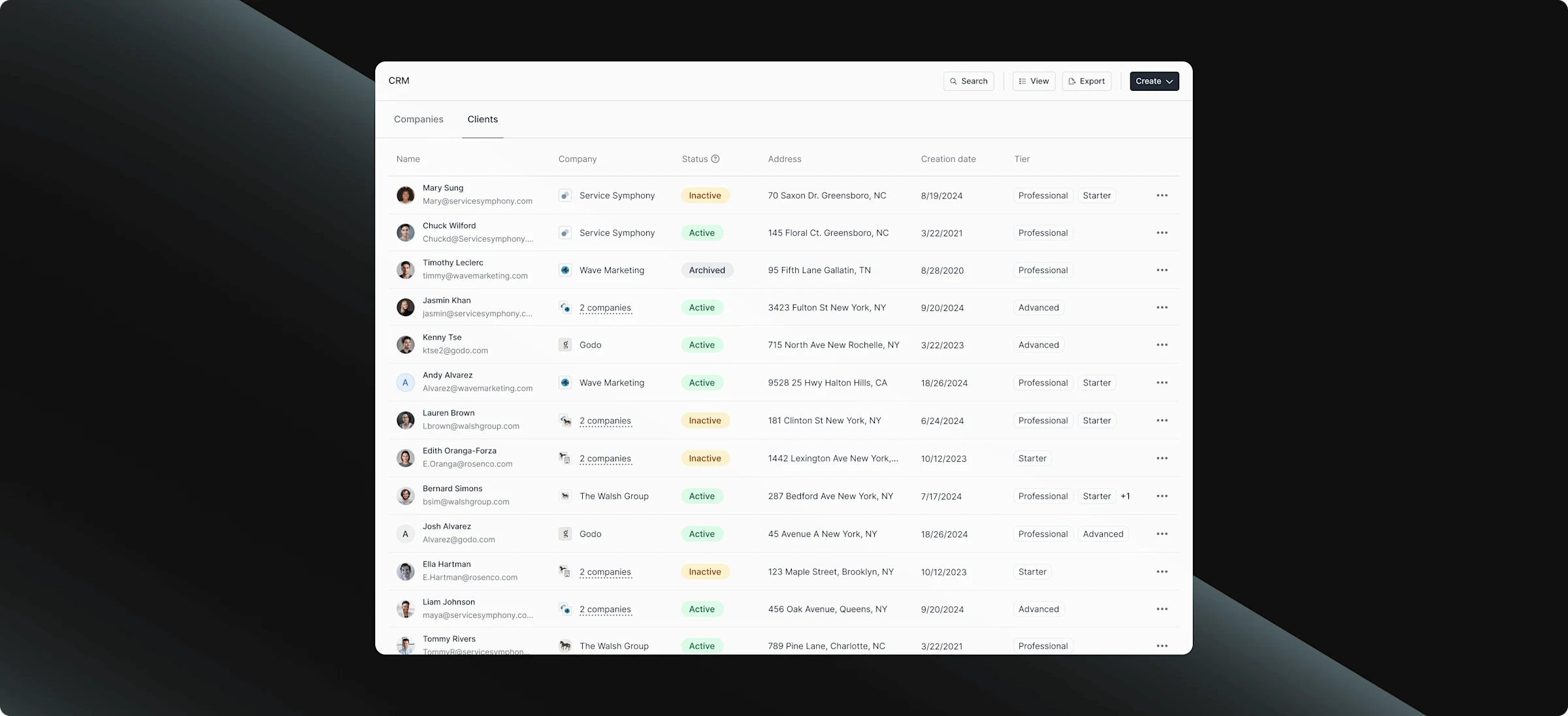 Client Portal 1 Custom CRM Tinified