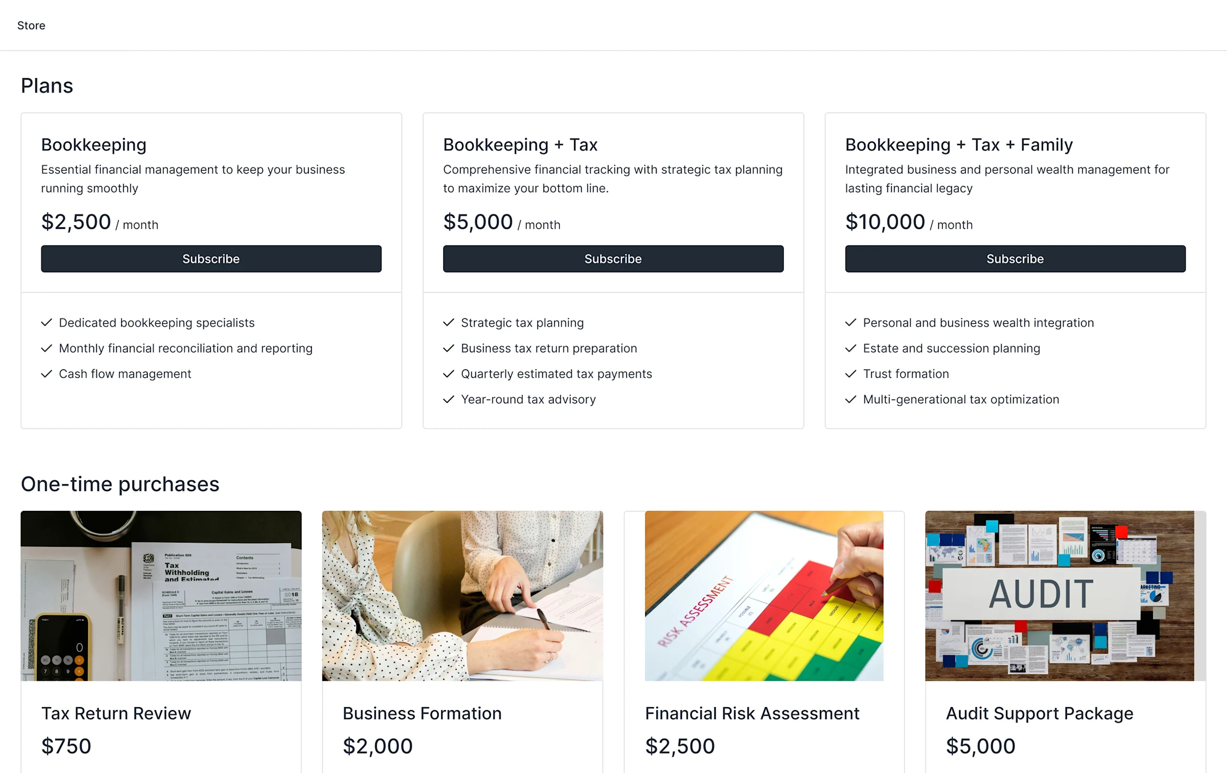 Checkout Store Tab 1