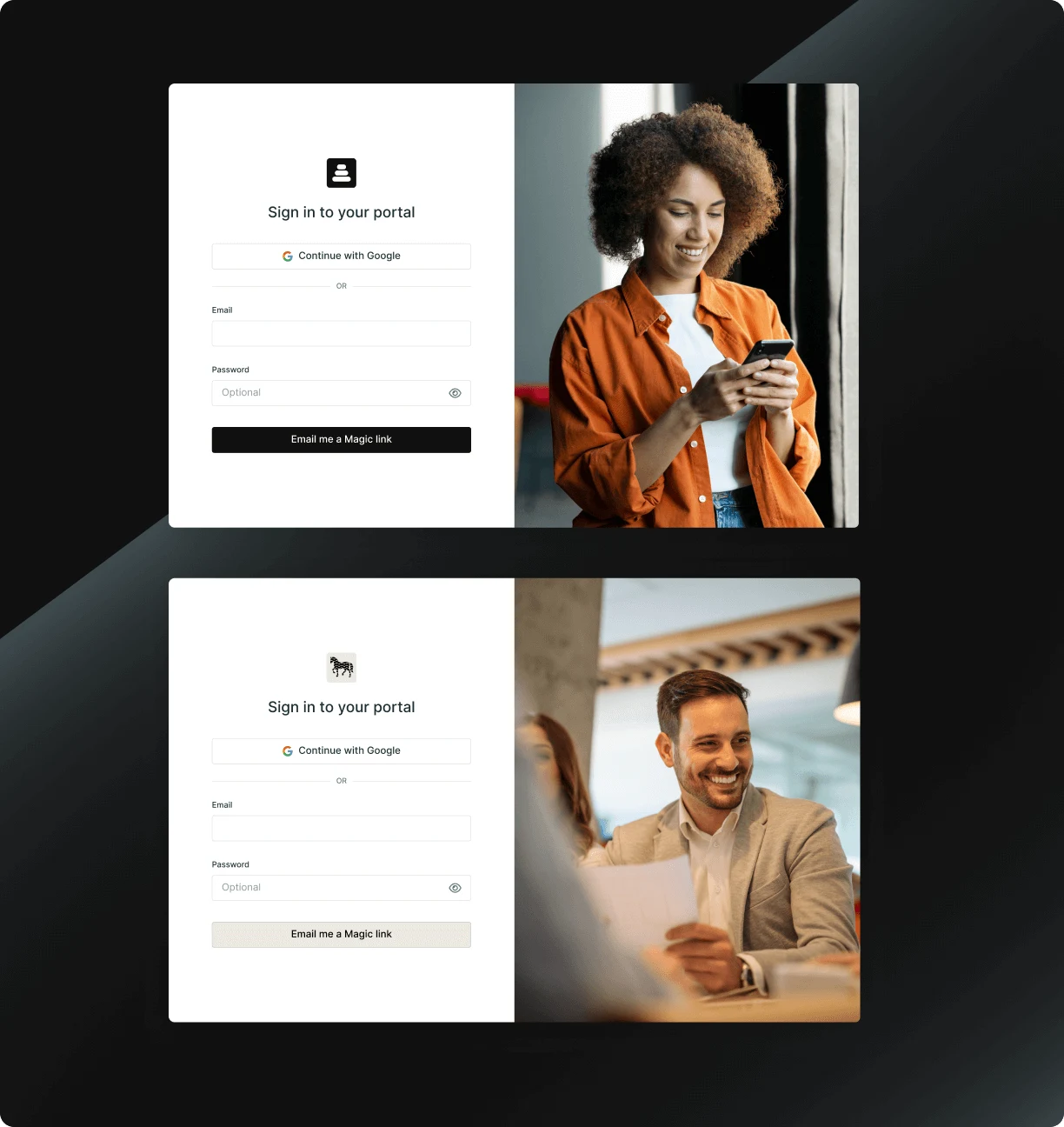 Client Portal / Theme Customization