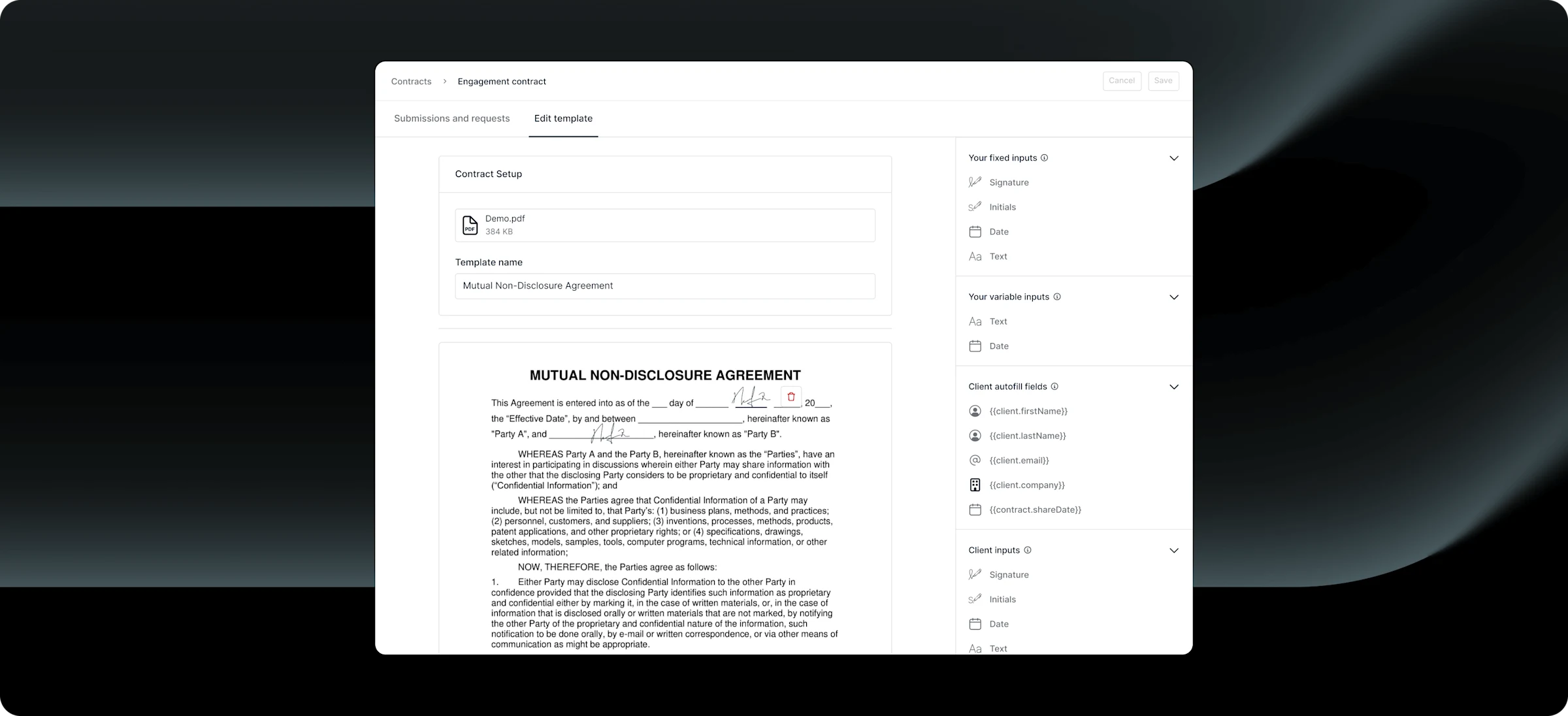 Image Assets - eSignatures - Client View
