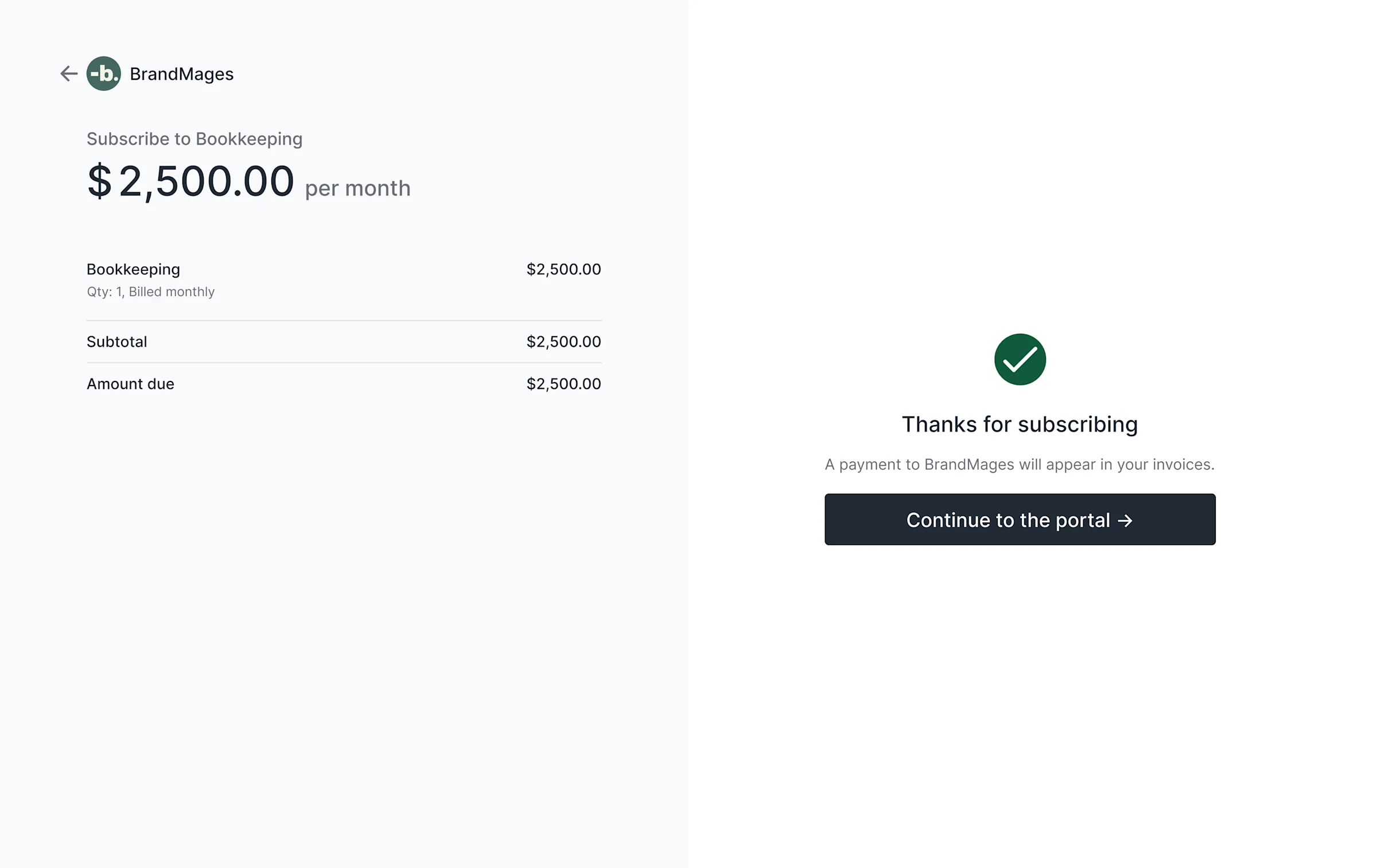 Checkout 3 To Client Portal Store