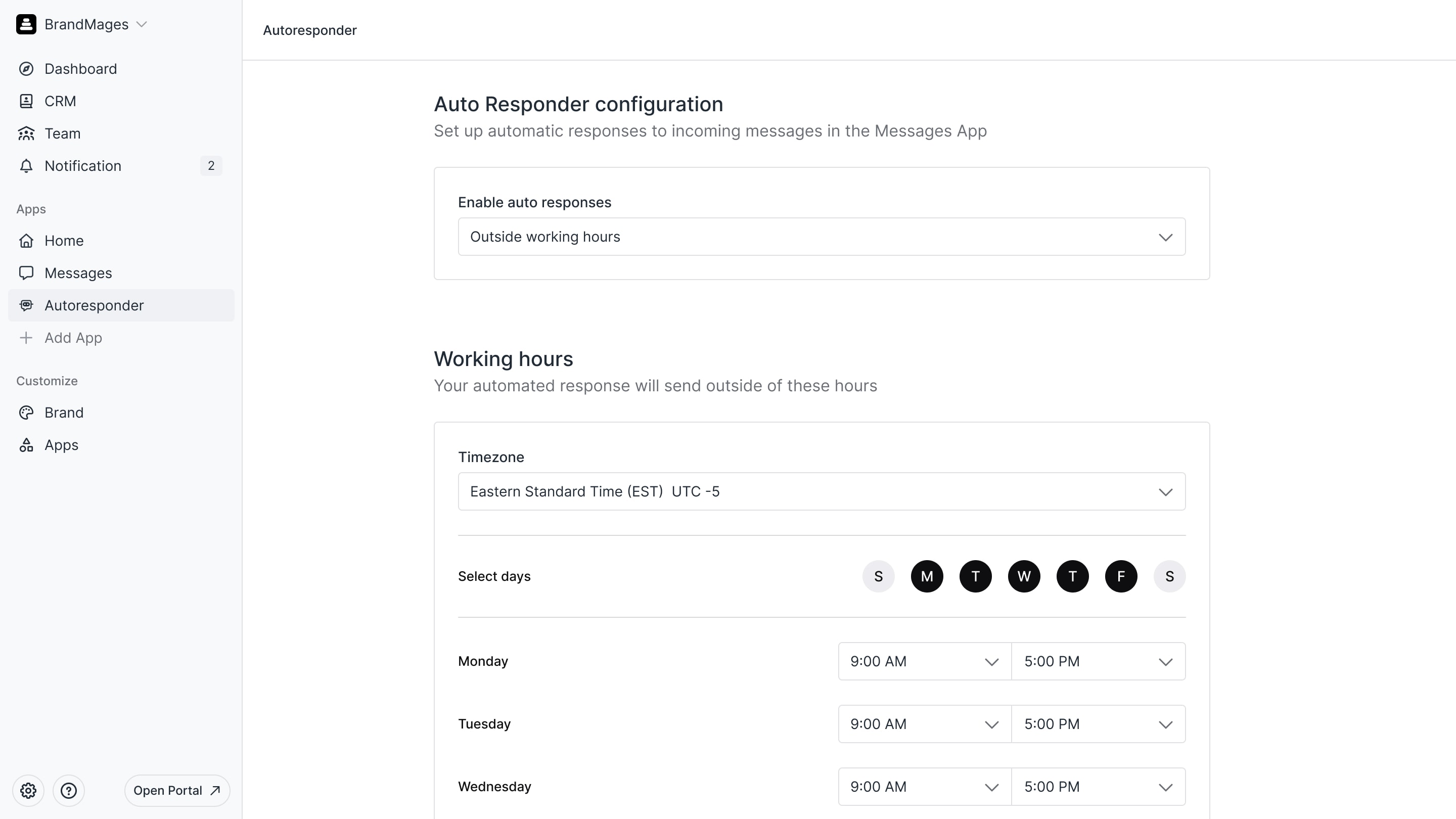 Autoresponder preview 1